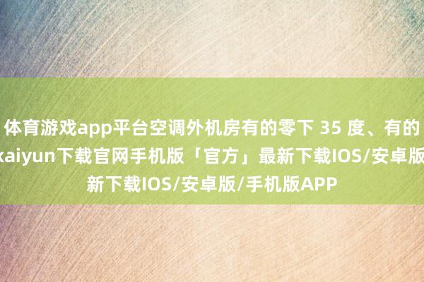 体育游戏app平台空调外机房有的零下 35 度、有的 70 度-开云kaiyun下载官网手机版「官方」最新下载IOS/安卓版/手机版APP