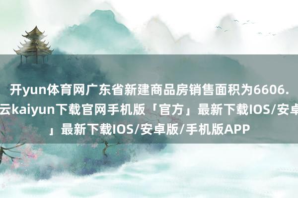 开yun体育网广东省新建商品房销售面积为6606.61万闲居米-开云kaiyun下载官网手机版「官方」最新下载IOS/安卓版/手机版APP