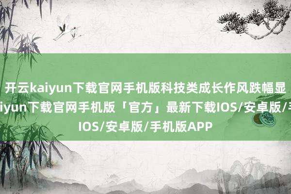 开云kaiyun下载官网手机版科技类成长作风跌幅显着-开云kaiyun下载官网手机版「官方」最新下载IOS/安卓版/手机版APP